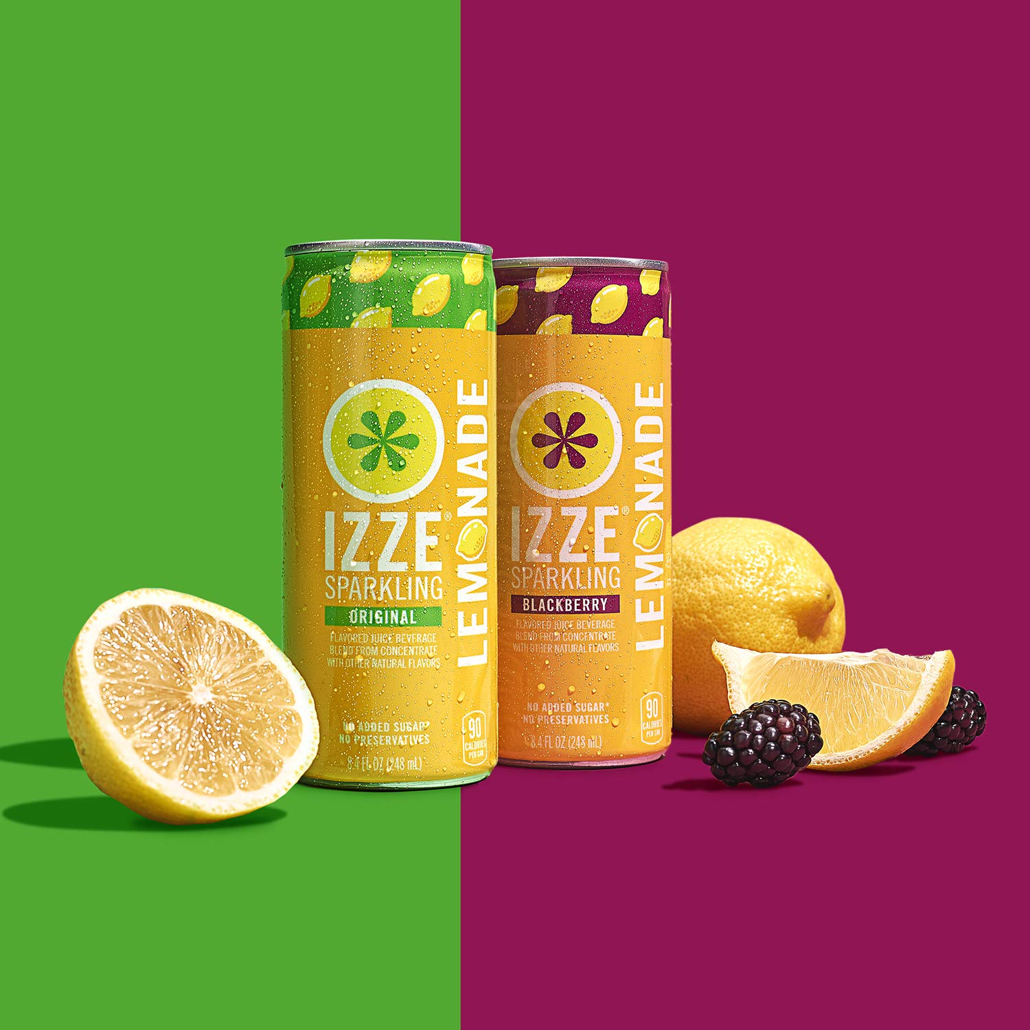 Izze Sparkling Juice, 4 Flavor Variety Pack, 8.4 Fl Oz (24 Count) - Image 4